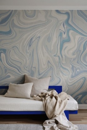 Tapetai Klint misty blue