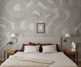 Tapetai Zen Mural, Graphite