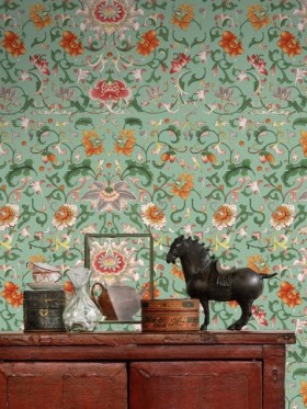 Tapetai Chinese floral