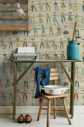 Tapetai Little people