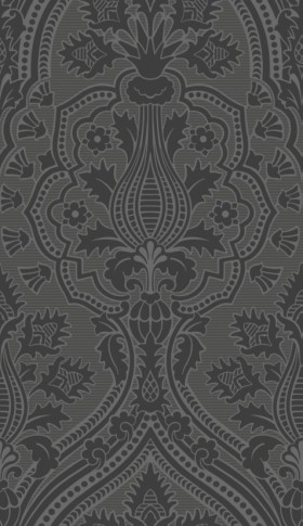 Tapetai Pugin palace flock Grey