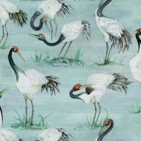 Tapetai Cranes Azure