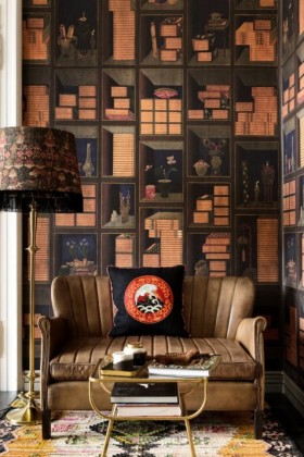 Tapetai Korean library Chromo