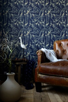 Tapetai Kyoto Indigo