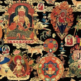 Tapetai Tibetan tapestry Mettalic edition