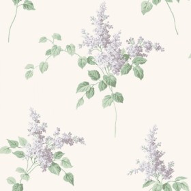 Tapetai Lilacs White