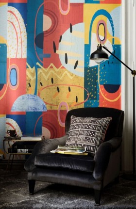 Tapetai Urbanism Red