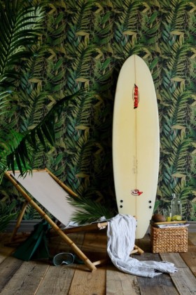 Tapetai Exotic garden Green