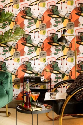 Tapetai Century elements Orange