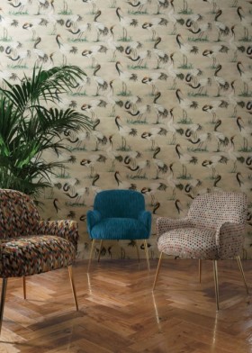 Tapetai Cranes Beige