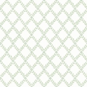 Tapetai Trellis leaves Green