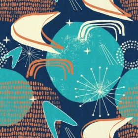 Tapetai Cosmic debris Blue