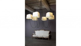 Šviestuvas 6 Moyen Nuage White/Black