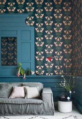 Tapetai Angel's trumpet Dark blue