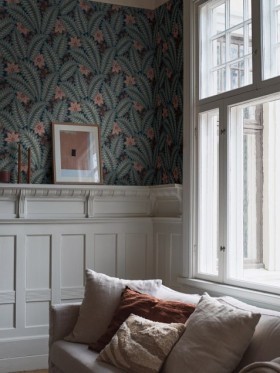 Tapetai Hidden Ivy Olive Green