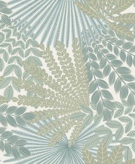 Tapetai Velvet Leaves Light Green