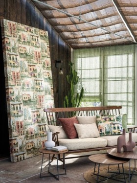 Tapetai Villa Como Terracotta