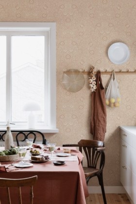 Tapetai Caroline Terracotta