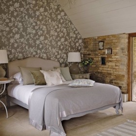 Tapetai Magnolia & Pomegranate Silver Linen