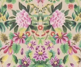 Tapetai Ikebana Damask Fuchsia