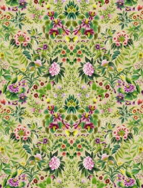 Tapetai Ikebana Damask Aqua