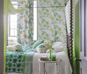 Tapetai Kyoto Flower Emerald