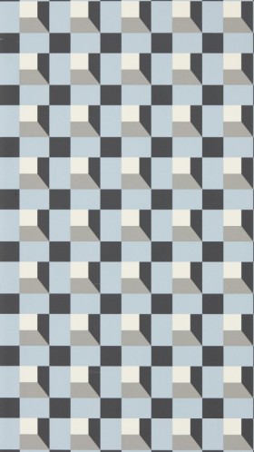 Tapetai Blocks Cornflower/Black Earth