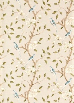 Tapetai Eleonora Print Evergreen