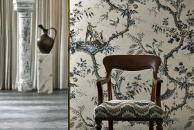 Tapetai Emperor's Musician Charcoal