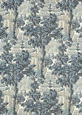 Audinys Arcadian Thames  Italian Garden Indigo