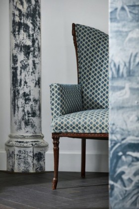 Audinys Arcadian Weaves Seymour Spot Indigo