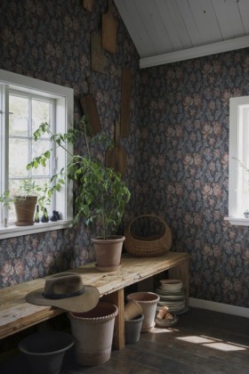 Tapetai  Amelia Indigo Blue