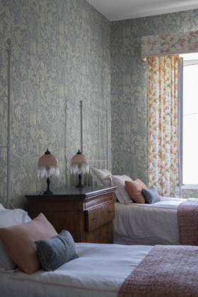 Tapetai  Fig Garden Misty Blue