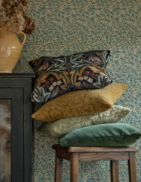 Audinys Bluebell Embroidery Sussex Indigo/Russet