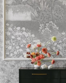 Tapetai Petite Fleur Platinum Matte