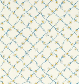 Tapetai Daisy Trellis Lapis/ Pearl