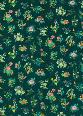 Audinys Woodland Floral Jade