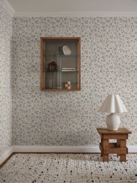 TapetaiBokskog misty blue